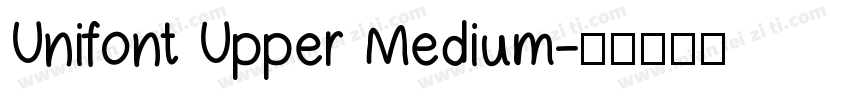 Unifont Upper Medium字体转换